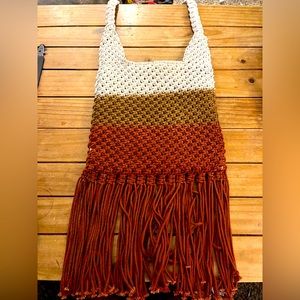 Macramé boho crossbody